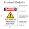 Signmission Hot Surface Sign, 5 in H x 3.5 in W, Vinyl Decal, Hot Work In Progress Keep Out OS-2PACK-DS-D-35-V-1365 - alternate 4